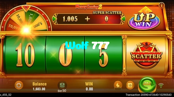 Wolf 777 casino presented on mobile device in Pakistan with slots and live games